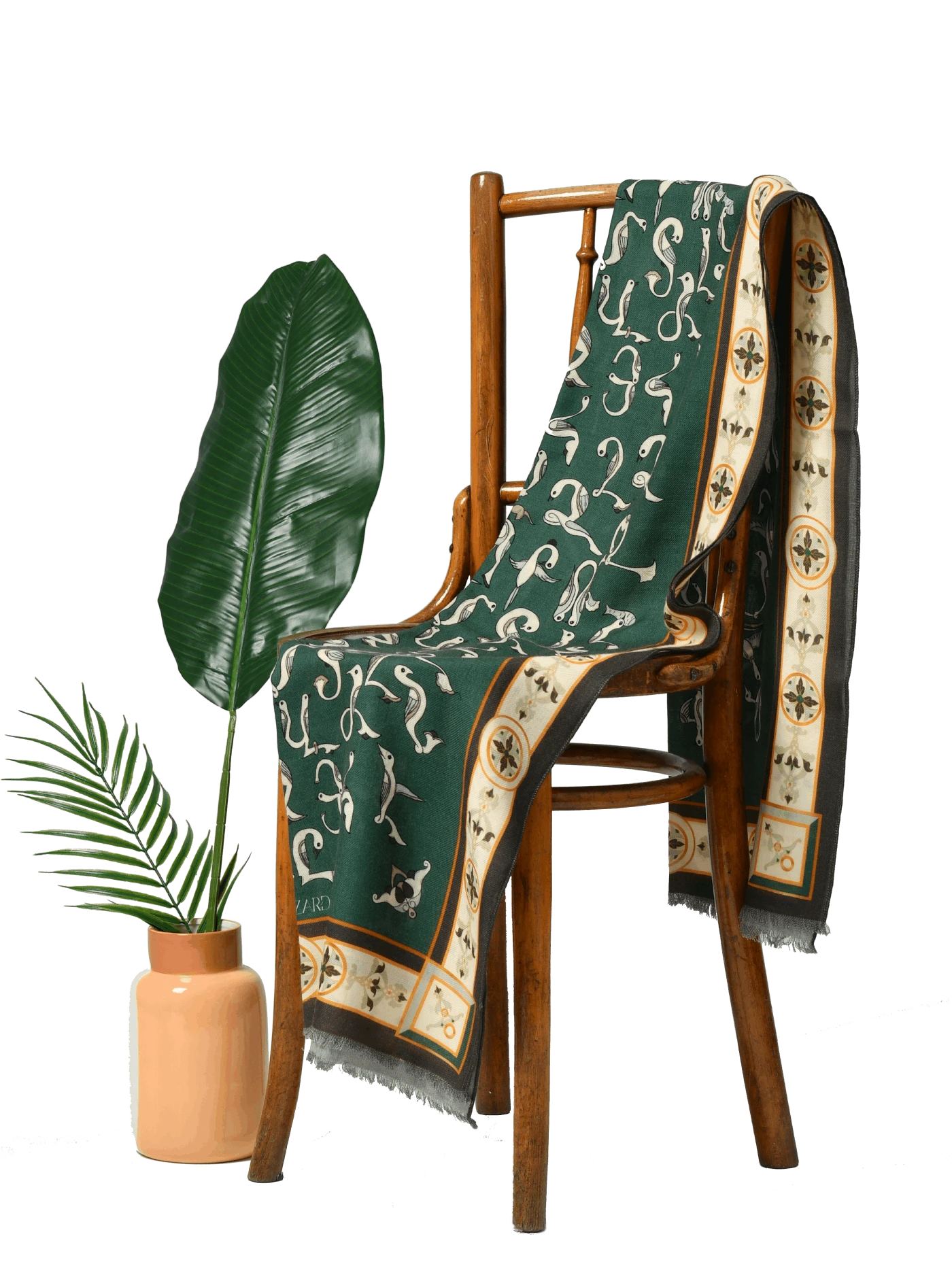 Մաշտոցյան զարդ կանաչ բրդյա